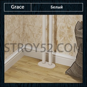Розетта двойная Grace - Белый
